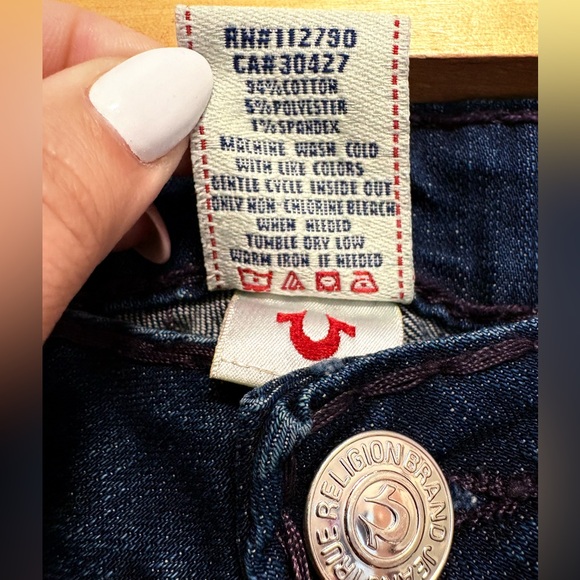 True Religion- Blue Skinny Jeans Sleek Fit - Picture 6 of 11